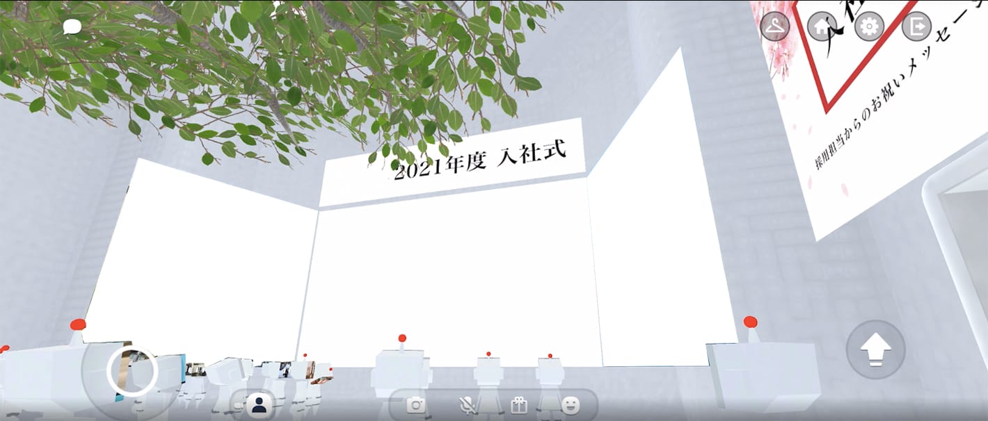 大手損保会社入社式×バーチャル空間